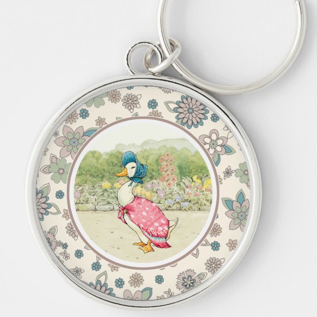 Vintage Duck Easter Gift  Keychain (Front)