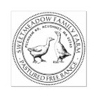 Vintage Duck Egg Carton Farm Stamp Half Dozen