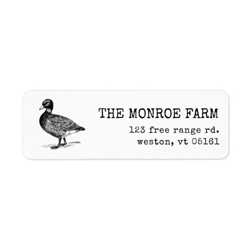 Vintage Duck Farm | Return Address Label