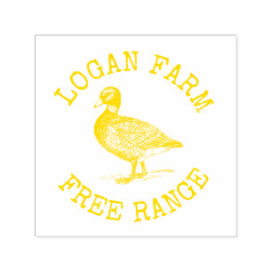 Vintage Duck free range Egg Stamp