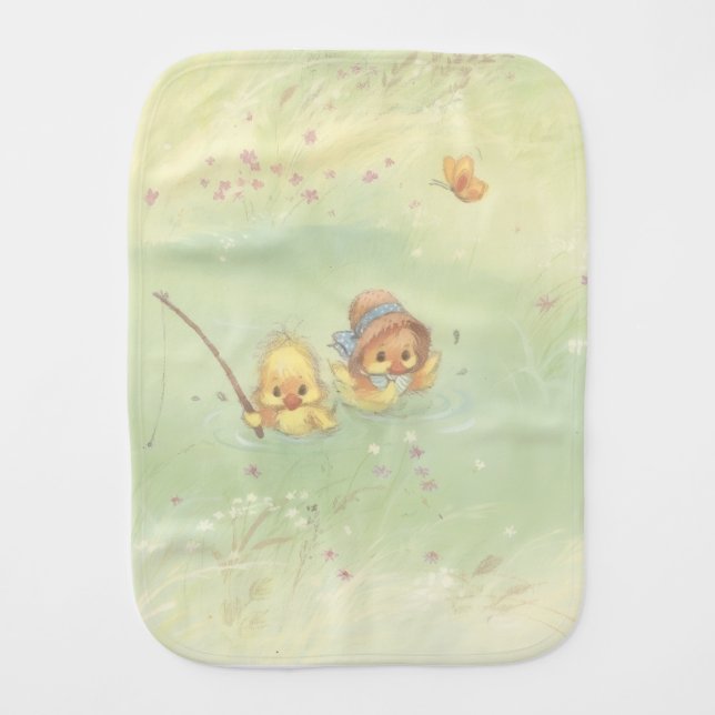 Vintage Duckies baby blanket  (Front)