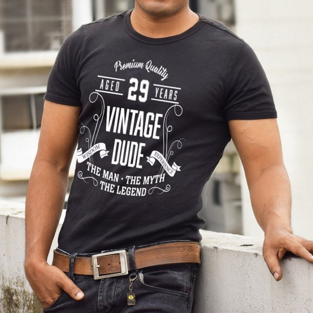 Vintage Dude Custom Age T-Shirt (Creator Uploaded)