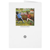 Vintage Duelling Cats Art  by Louis Wain (Back)