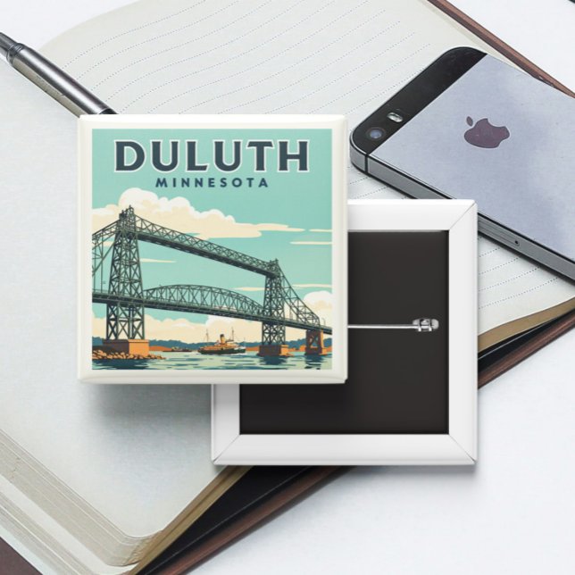Vintage Duluth Minnesota Button (Creator Uploaded)