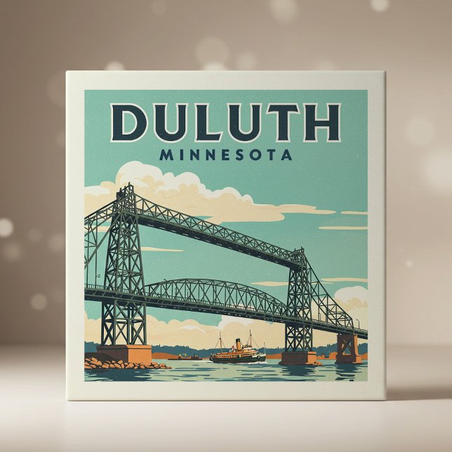 Vintage Duluth Minnesota Ceramic Tile (Creator Uploaded)