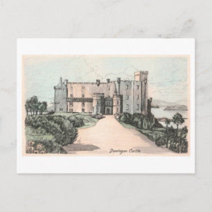 Vintage Dunvegan Castle in Scotland Postcard