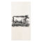 Vintage Durham Cow Bull Personalized Illustration