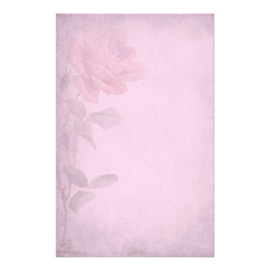 Vintage Dusky Pink Rose Writing Paper Zazzle Vintage Dusky Pink Rose Writing Paper