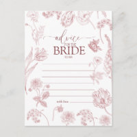 Vintage Dusty Rose Floral Advice To The Bride