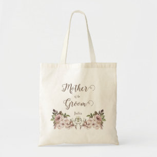 Vintage Dusty Rose Floral Mother of the Groom  Tot Tote Bag