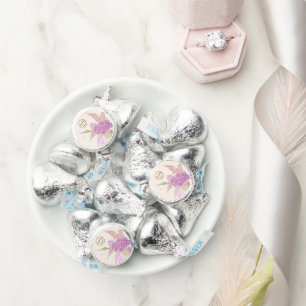 Vintage Dusty Rose Ombré Bow and Bouquet Hershey®'s Kisses®