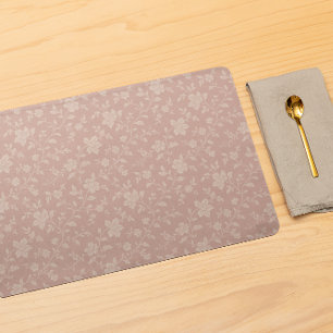Vintage Dusty Rose Pink Florals Elegant Romantic Cloth Placemat