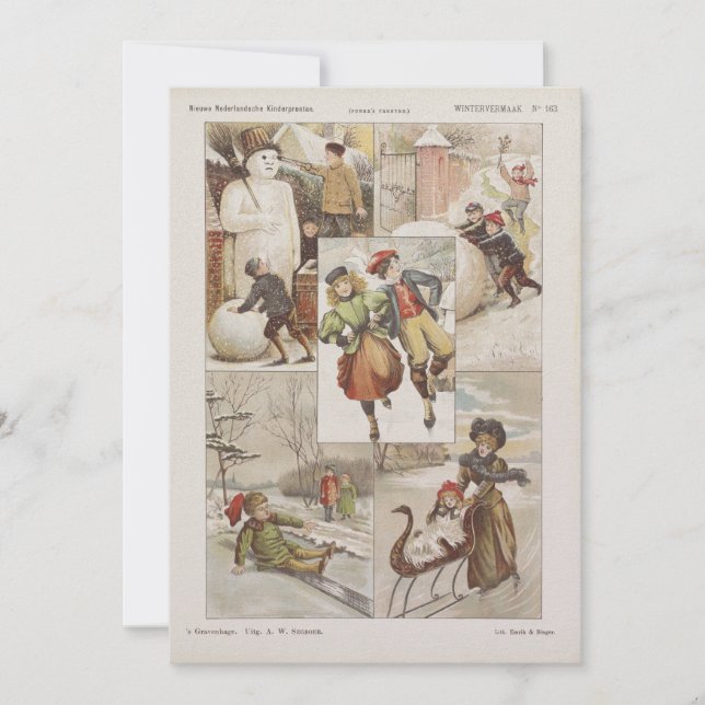 Vintage Dutch Christmas Card (Front)