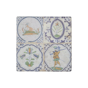 Vintage Dutch Delft Tiles 17th Century pottery art