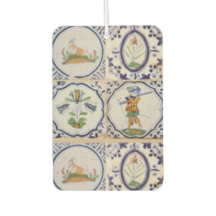 Vintage Dutch Delft Tiles 17th Century pottery art Air Freshener