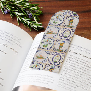 Vintage Dutch Delft Tiles 17th Century pottery art Bookmarks