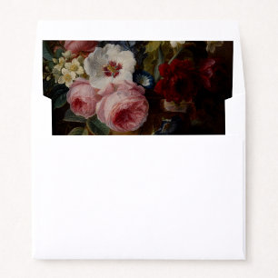 Vintage Dutch Floral Wedding Envelope Liner