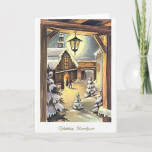 Vintage Dutch Gelukkig Kerstfeest Christmas Card
