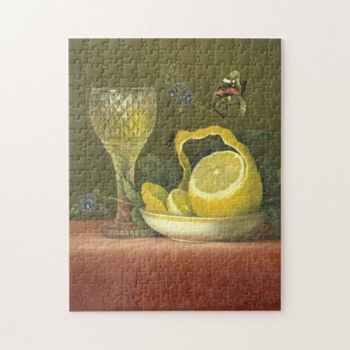 Vintage Dutch Lemon Drink Still Life Jigsaw Puzzle