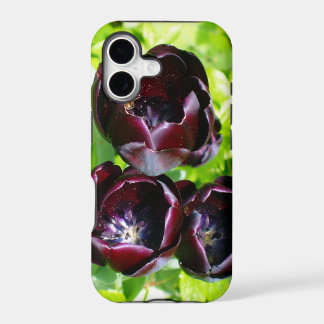 Vintage Dutch Purple Green Black Tulips Photo iPhone 17 Case