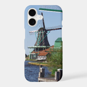 Vintage Dutch Red White Green Windmill Photo iPhone 17 Case
