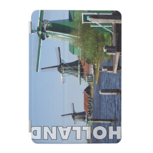 Vintage Dutch Red White Green Windmill Photo iPad Mini Cover