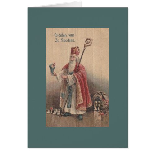 Vintage Dutch Saint Nicolaas Greeting Card
