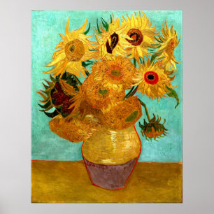 Vintage Dutch Sunflowers by Vincent van Gogh Poster
