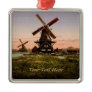 Vintage Dutch Windmills custom ornament
