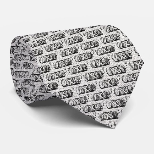 Vintage Dynamite - Pop Art Engraving Neck Tie (Rolled)