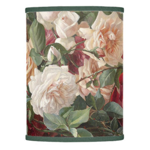 Vintage E. Hariel Rose Still Life Lamp Shade