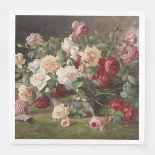 Vintage E. Hariel Rose Still Life      Paper Dinner Napkins