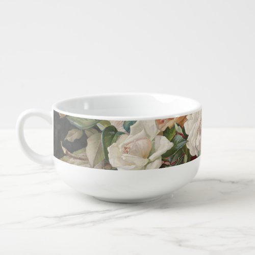 Vintage E Hariel Rose Still Life            Soup Mug