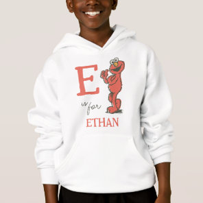 Vintage - E is for Elmo | Add Your Name Hoodie