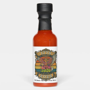 Vintage Eagle 1776 2026 Shirt Bubble Patriotic Hot Sauces