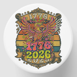 Vintage Eagle 1776 2026 Shirt Bubble Patriotic Mini Candle Favors