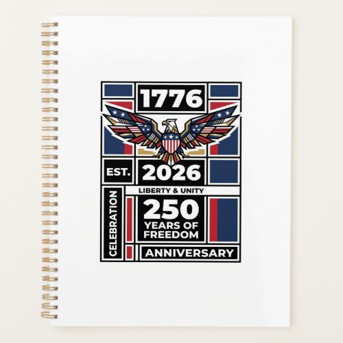Vintage Eagle 1776 2026 Shirt Patriotic Typography Planner
