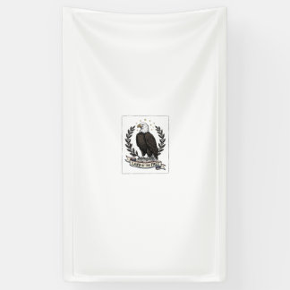 Vintage Eagle Land of the Free Patriotic Shirt Des Banner