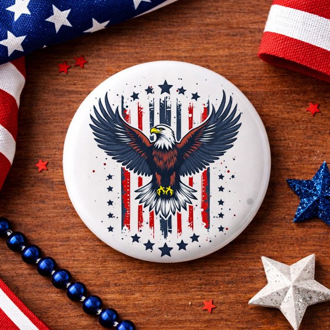 Vintage Eagle Patriotic Button (Creator Uploaded)