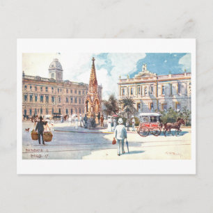 Vintage Eagle Street, Brisbane, Queensland Postcard