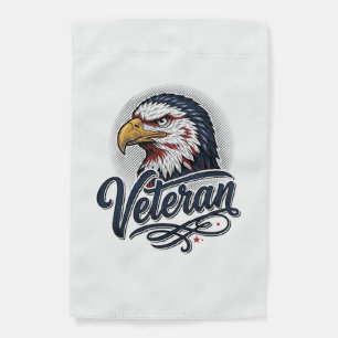 Vintage Eagle Veteran Patriotic Shirt Design_1 Garden Flag