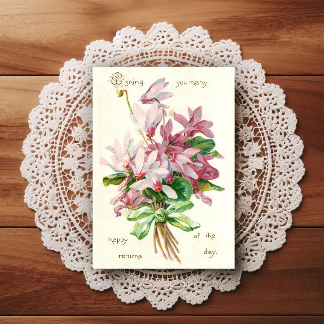 Vintage Early 1900's Birthday Greeting Postcard (Creator Uploaded)