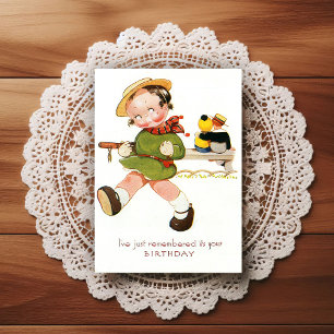 Vintage Early 1900's Birthday Greeting Postcard