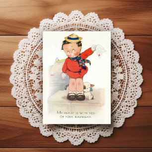 Vintage Early 1900's Birthday Greeting Postcard