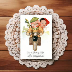 Vintage Early 1900's Birthday Greeting Postcard