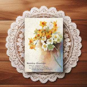 Vintage Early 1900's Birthday Greeting Postcard