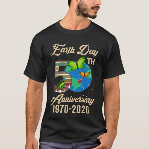 Vintage Earth Day 2020 50th Anniversary Climate T_Shirt