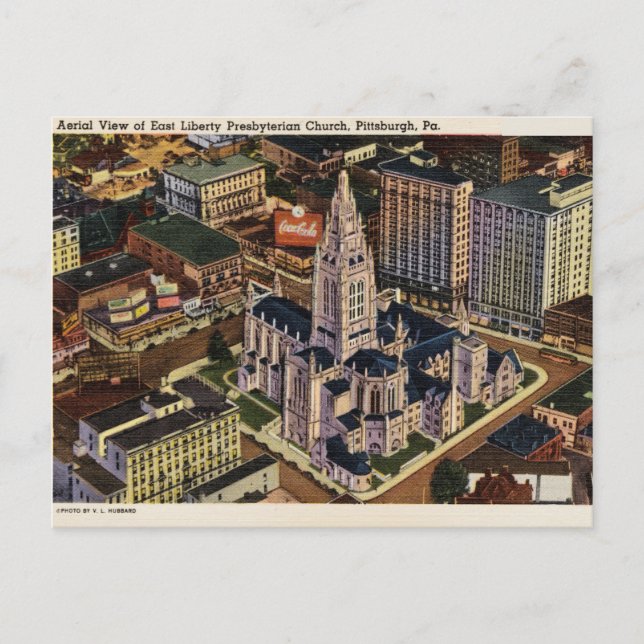 Vintage East Church, Pittsburg Pennsylvania Postcard (Front)