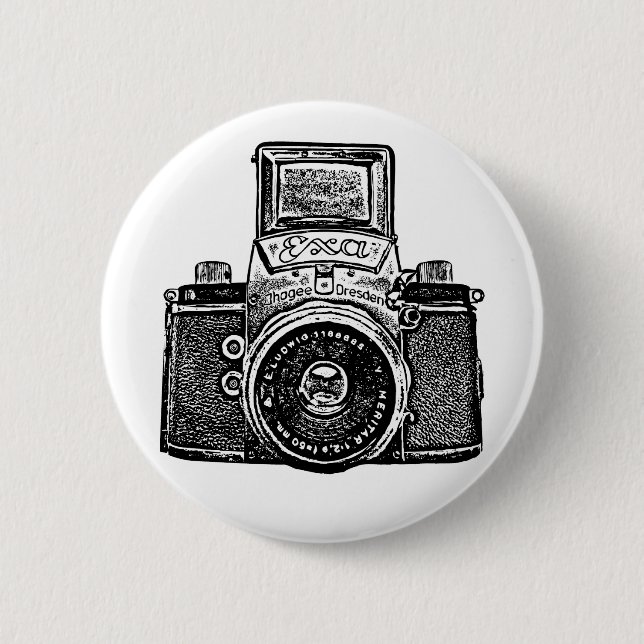 Vintage East German Camera Button (Front)