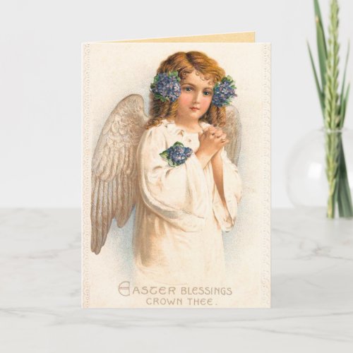 Vintage Easter Angel Card